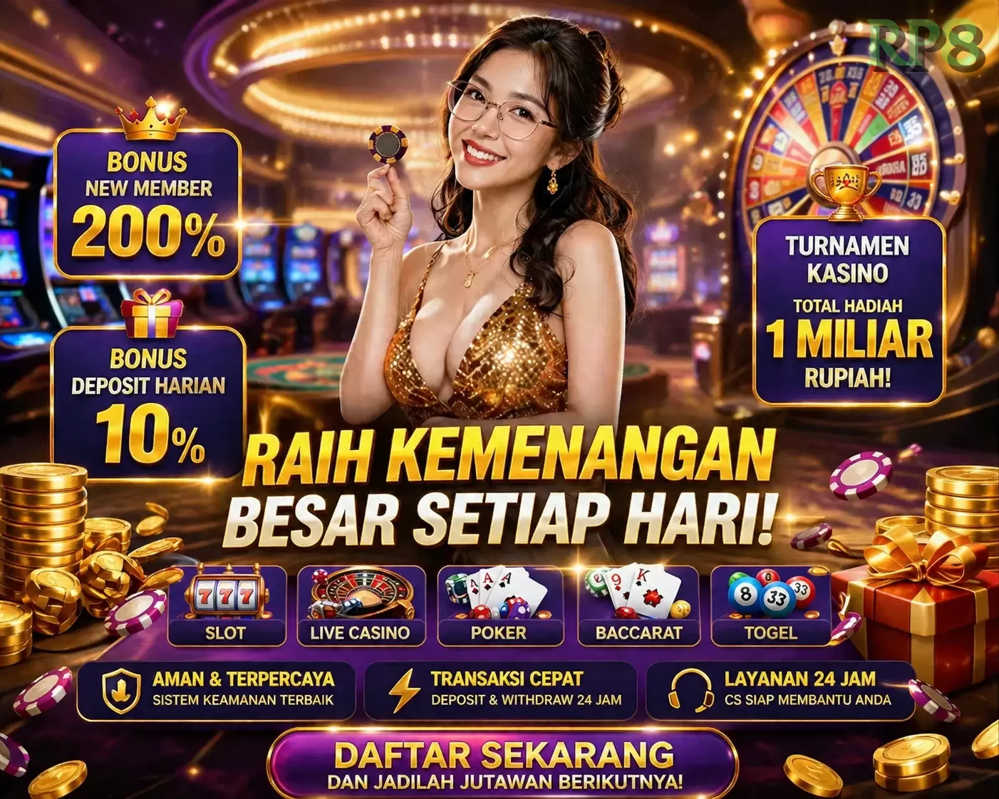 rp8 Dukungan Pelanggan